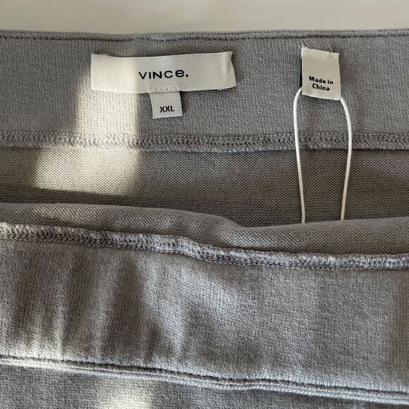 VINCE NWT Overlap Cotton Tencel Pull Over Midi Skirt in Fog Size XXL - Picture 9 of 11